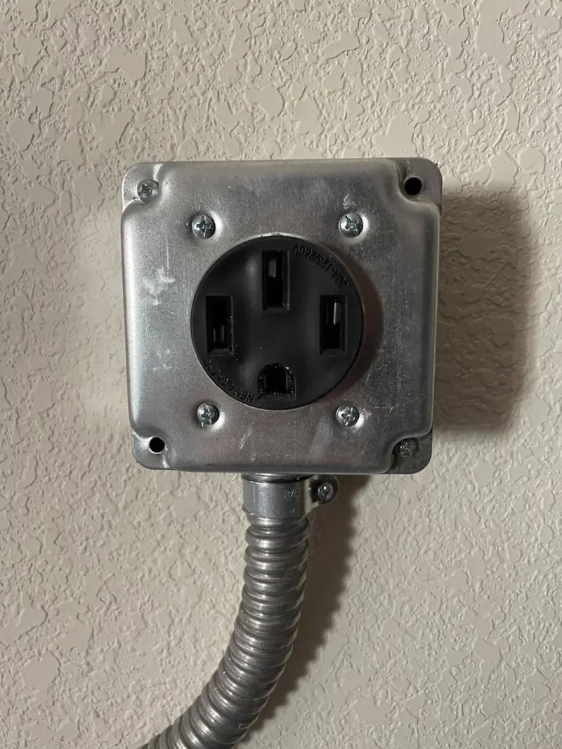 NEMA 14-50 outlet installed for Electrical Panel Upgrade in Port Arthur